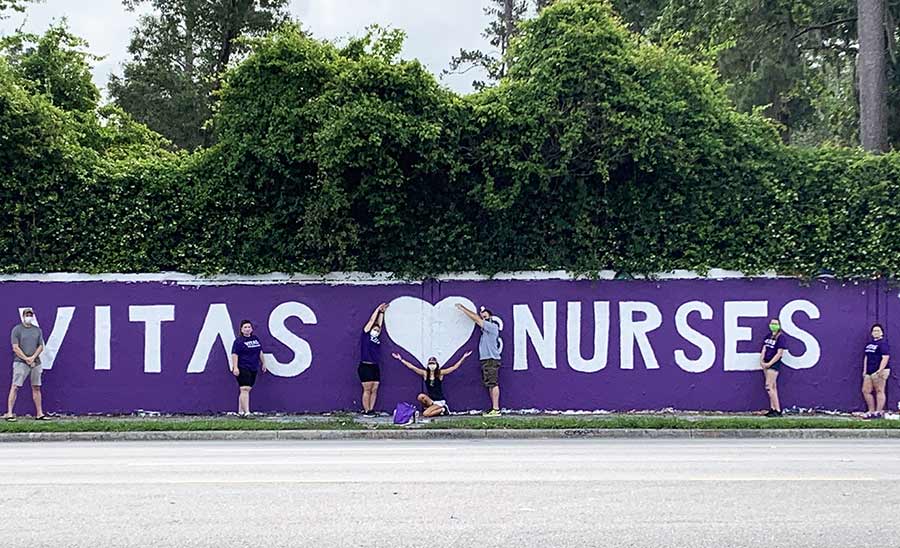 Gainesville’s Graffiti Wall Shows Our Gratitude For Nurses 